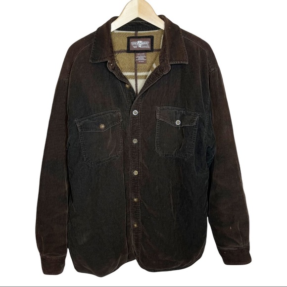 Levi's Corduroy Fleece Lined Shirt Jacket Shacket Size Large